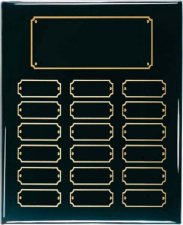 (image for) Black Piano Board 18 Plate Perpetual Plaque