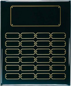 (image for) Black Piano Board 24 Plate Perpetual Plaque