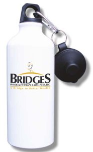 (image for) Bridges Physical Therapy Water Bottle - White