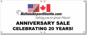 (image for) Buffalo Airport Shuttle Banner Logo Center