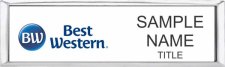 (image for) Best Western White Small Executive Silver Badge