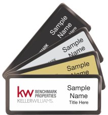 (image for) Black Chrome Name Badges