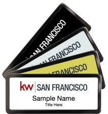 (image for) Black Chrome Name Badges