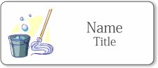 (image for) Custodial - Cleaning - Maid Service Name Badges