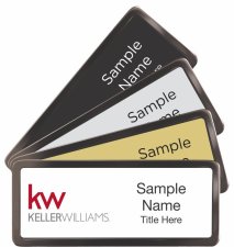 (image for) Black Chrome Name Badges