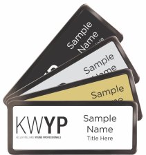 (image for) Black Chrome Name Badges