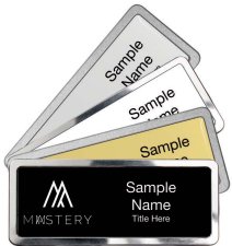 (image for) Rectangle Prestige Name Badges
