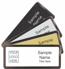 (image for) Black Chrome Name Badges