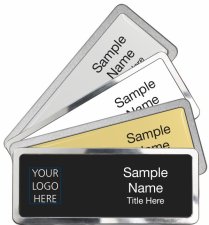 (image for) Rectangle Prestige Name Badges