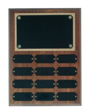 (image for) Step Edge Genuine Walnut Perpetual Plaque