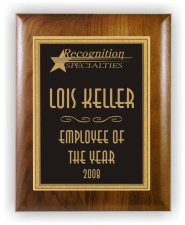 (image for) Solid American Walnut Plaque