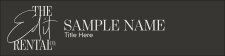 (image for) Catering by Design - The EditRENTAL CO. Nameplate 8" x 2"