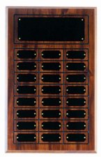 (image for) Cherry Finish 24 Plate Perpetual Plaque