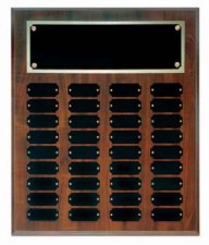 (image for) Cherry Finish 36 Plate Perpetual Plaque