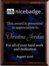 (image for) Hard Wood Plaques