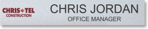 (image for) Chris-Tel Construction Nameplate