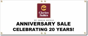 (image for) Clarion Suites Banner Logo Center