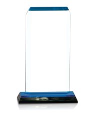 (image for) Clip Corner Impress Acrylic Award - Blue - Large