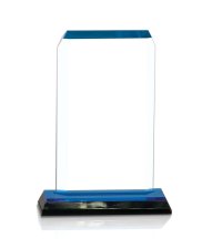 (image for) Clip Corner Impress Acrylic Award - Blue - Medium