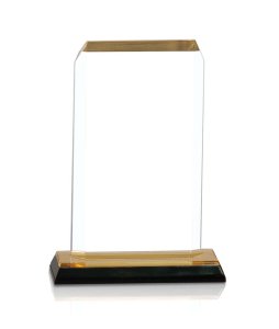 (image for) Clip Corner Impress Acrylic Award - Gold - Medium