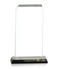 (image for) Clip Corner Impress Acrylic Award - Silver - Large