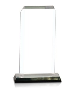 (image for) Clip Corner Impress Acrylic Award - Silver - Large