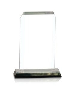 (image for) Clip Corner Impress Acrylic Award - Silver - Medium