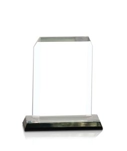 (image for) Clip Corner Impress Acrylic Award - Silver - Small