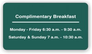 (image for) Hawthorn Complementary Breakfast Sign