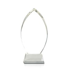 (image for) Crystal Oval Award with Clear Pedestal