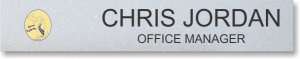 (image for) Curves on Chrome Nameplate