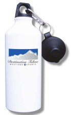 (image for) Destination Tahoe Meetings & Events Water Bottle - White