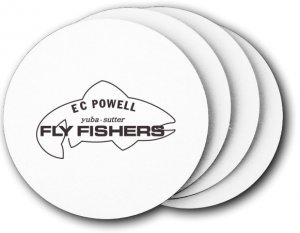 (image for) E.C. Powell Fly Fishers Coasters (5 Pack)