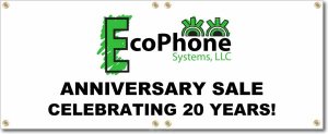 (image for) EcoPhone Systems, LLC Banner Logo Center