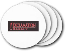 (image for) Exclamation Realty Coasters (5 Pack)