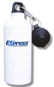 (image for) Express Personnel Services Water Bottle - White