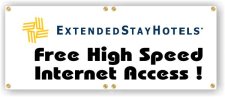 (image for) Extended Stay Hotels 4' x 12' Banner