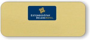 (image for) Extended Stay Deluxe Hotel Gold Logo Only Badge