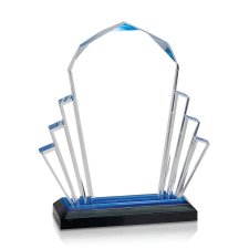 (image for) Blue Faceted Impress Acrylic Award - Large