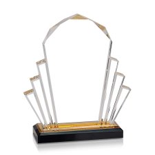 (image for) Gold Faceted Impress Acrylic Award - Large