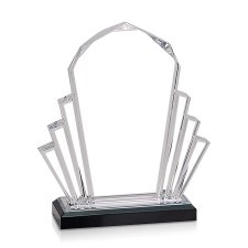 (image for) Silver Faceted Impress Acrylic Award - Large