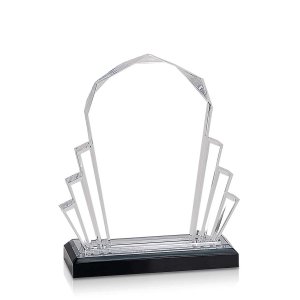 (image for) Silver Faceted Impress Acrylic Award - Medium