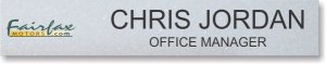 (image for) Fairfax Motors Nameplate