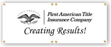 (image for) First American Title Standard Logo 28'' x 6' Banner