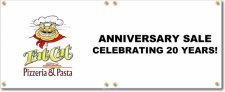 (image for) Fat Cat Pizzeria and Pasta Banner Logo Left