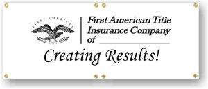 (image for) First American Title Your Location Logo 28\'\' x 6\' Banner