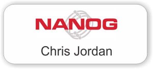 (image for) Nanog Name Only White Rounded Corner Badge