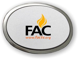 (image for) First Apostolic Church Logo Only Executive Oval Silver Badge