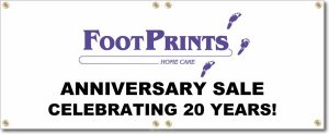 (image for) Footprints Home Care Banner Logo Center