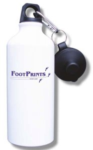 (image for) Footprints Home Care Water Bottle - White